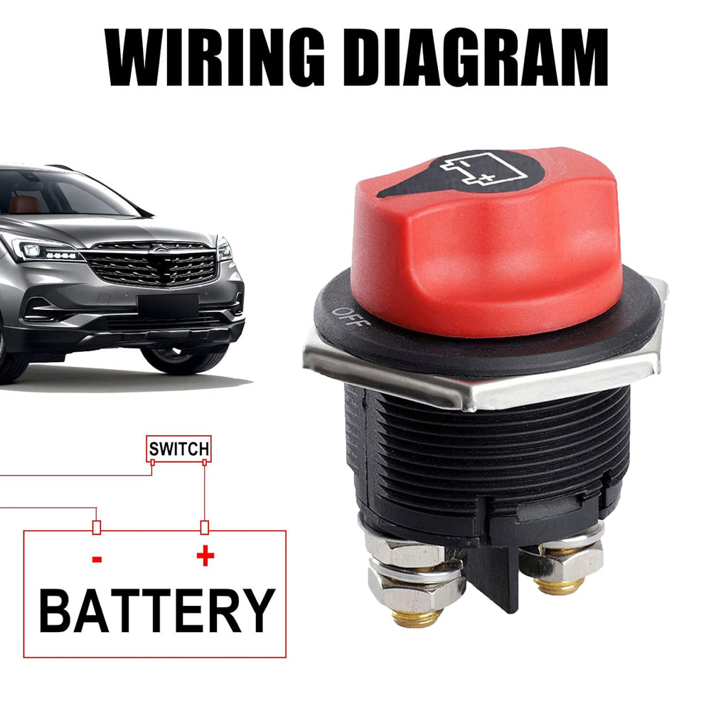 12V-24V 200Amp Heavy Duty Isolator Switch 35mm for Cars Boats 4wd Truck Caravan