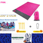 Pink 200x210CM Beach Blanket Camping Mat Blanket Waterproof Picnic Blanket