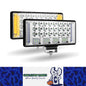 2 x 204W LED Work Light 178x89mm 12-24V 6000K 2 Modes Work Light and Warning