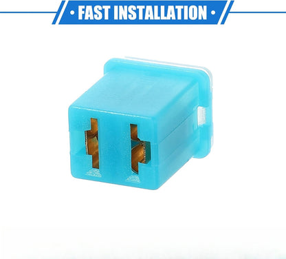 1 x 20Amp Light Blue Mini Slow Blow Fuse Block 10mmx12mm x 16mm High 20A Fuse