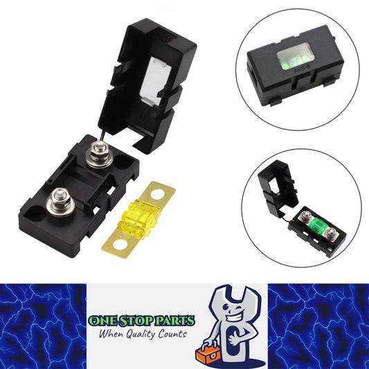 ANS Inline Fuse Holder with Bolt On 20-200Amp Fuse Supplied  Midi fuse holder