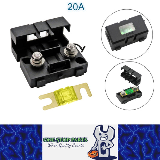 AFS Mini ANL Inline Fuse Holder with Bolt On 20Amp Fuse Supplied 20A fuse holder