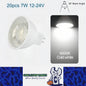 20 x MR16 7W LED Spotlight AC/DC 12V-24V 38 Degree 6000K Cold White Downlight