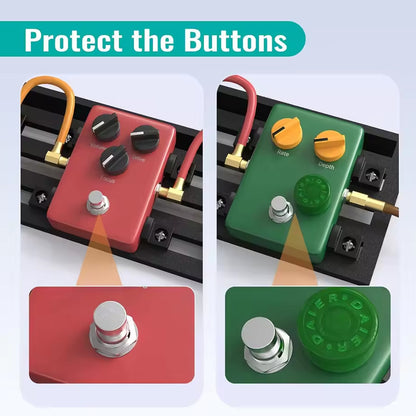 20pcs Guitar Footswitch Topper Multi Color Pedal Button Topper Caps Stomp Knobs