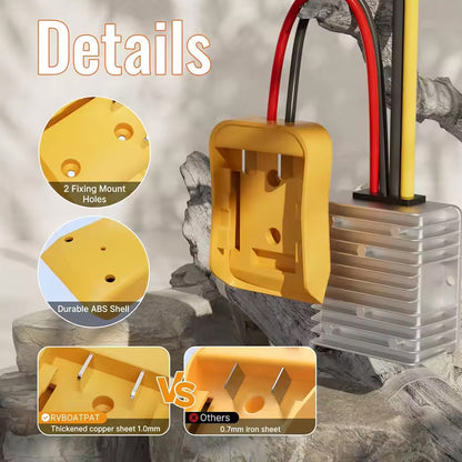1x 20V to 12V Step Down Converter for Dewalt 20V Power Wheel Battery Adapter