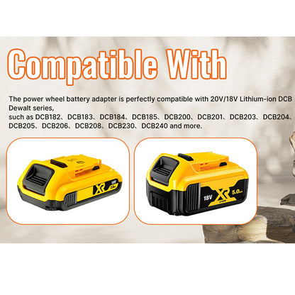 1x 20V to 12V Step Down Converter for Dewalt 20V Power Wheel Battery Adapter