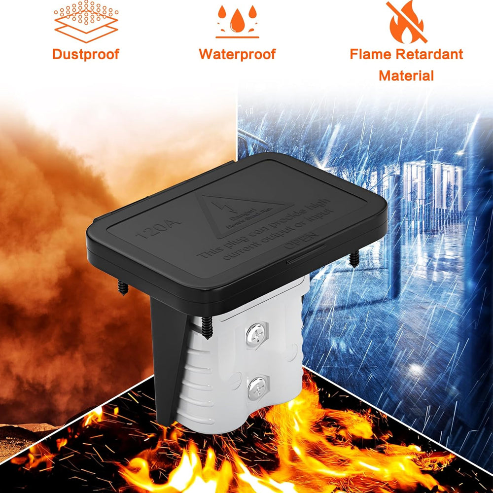 1 x 120A Grey Anderson style Plug Includes Flush Mount Bracket and Cover