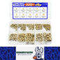220pcs M2-M6 Brass Heat Insert Nut for 3D Printer Hot Melt Knurled Female Thread