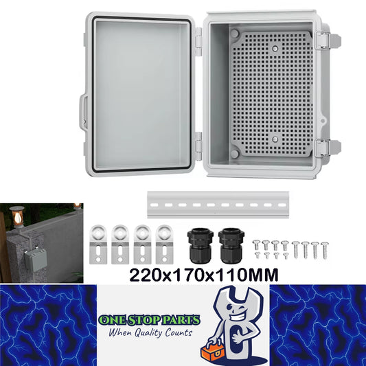 Waterproof Outdoor Electrical Box 220x170x110MM Plastic Junction Enclosure Box