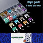 24pc Pack Maxi Blade Fuses Mixed Pack 8 Sizes 20A 30A 40A 50A 60A 70A 80A 100A