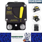 250A Circuit Breaker 12V-48V DC Waterproof Manual Reset for Marine Boat RV Yatch