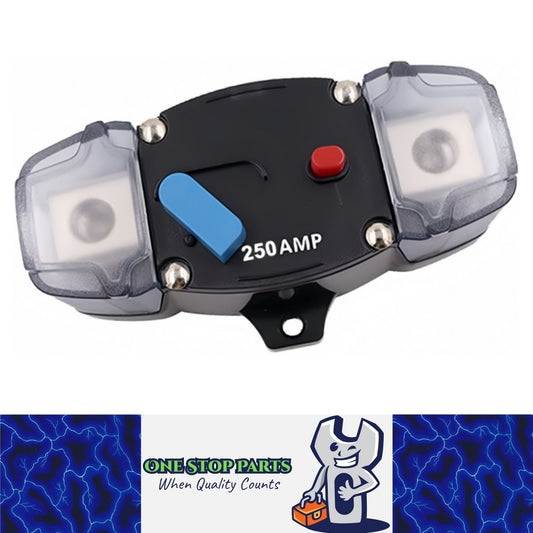 Heavy Duty 12v-48v 250A Inline Circuit Breaker Manual Reset for 4wd Caravan Boat