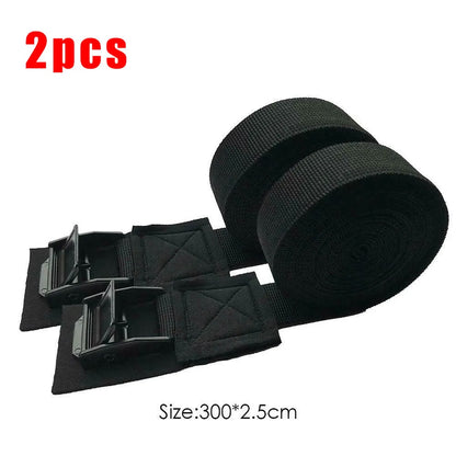 2pcs 250kg Roof Rack Straps Kayak Luggage Tie Down Cam Buckle Polyester