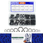 250pcs C Clips External Circlip Snap Ring Steel Shaft Retainig for Axles Shafts