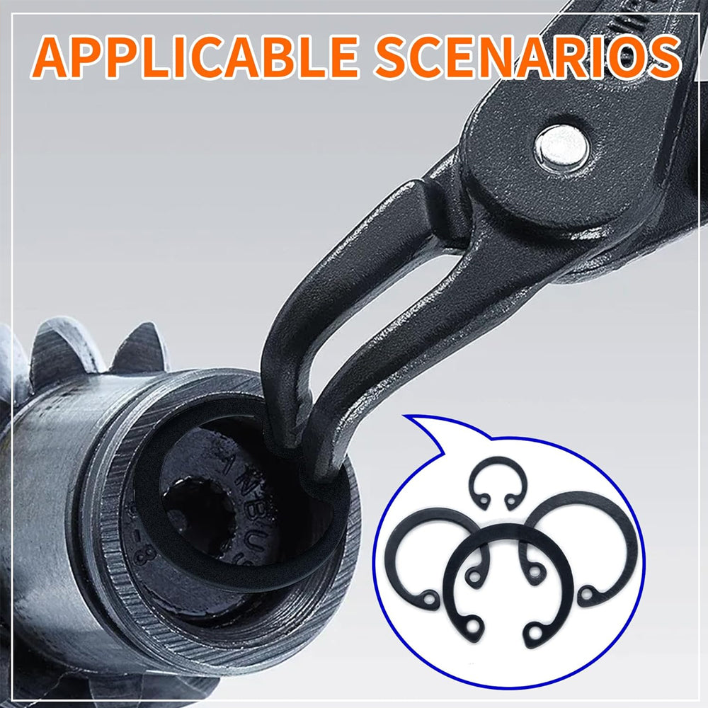 500pcs C Clips Internal Circlip Snap Ring Steel Shaft Retainig for Axles Shafts
