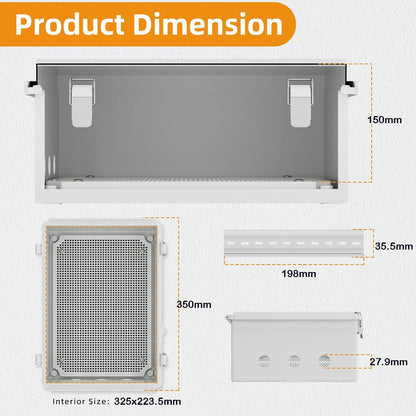 Waterproof Outdoor Electrical Box 250x350x150MM Plastic Junction Enclosure Box