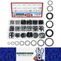 255pcs NBR Rubber O Ring Kit 18 Sizes Seal Gasket Set for Car Plumbing Air Gas