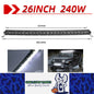 Curved LED Light Bar 683mm 240W Flood Beam Spot Beam Combo LED Work Light Bar