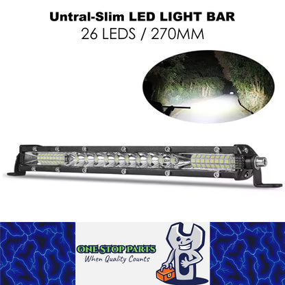 270mm LED Light Bar Spot Flood Driving Lamp Offroad 4WD Truck
