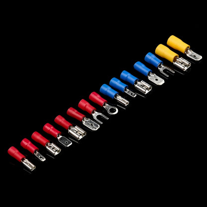 280 Piece Pack Male Female Spade Bullet Terminals Red Blue Yellow