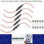 5 x Inline Glass Fuse Holders with 6mm x 30mm Long 2A Glass Fuses 20 AWG Wires