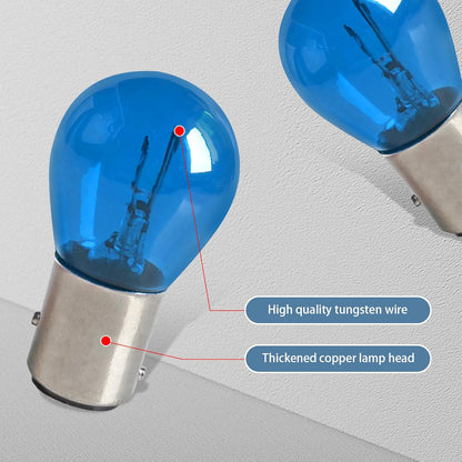 10 x BAY15D 12v 21/5w 1157 P21/5W Blue Coated Twin filament incandescent globes