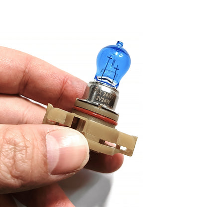 2 x PSX24W 2504 Fog Light Globes 5200K Super White Halogen Globes Fog Lights DRL