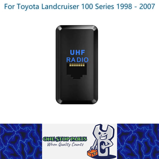 UHF Radio Mike In Dash Socket LED For Toyota Landcruiser 100 Series 1998 - 2007