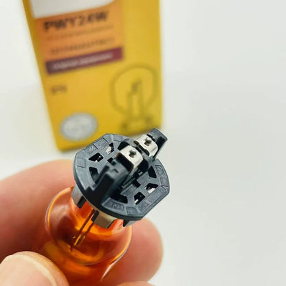2 x PHILIPS PWY24W 12V 24W Amber Halogen Globes Original Indicator Lamps