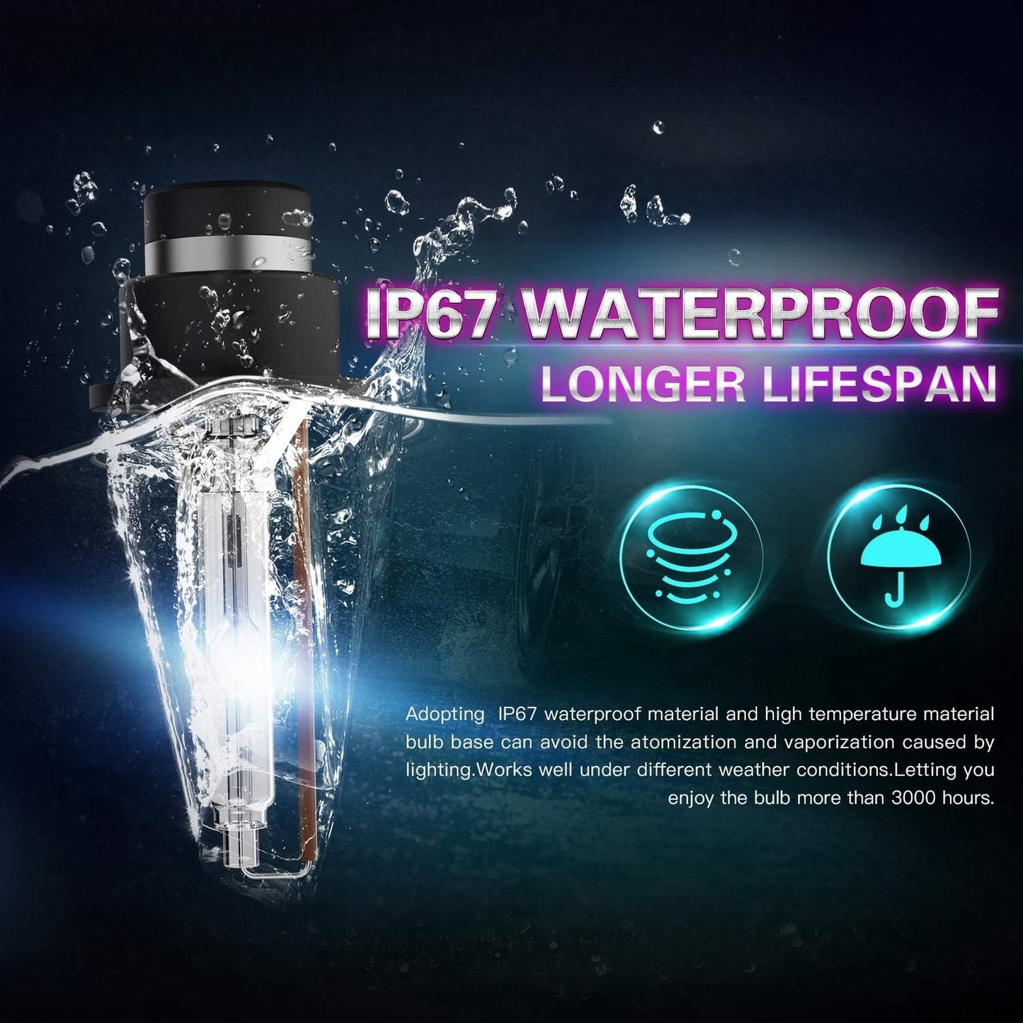 2 x D4S HID XENON globes 6000k Super Bright Quality D4S HID Bulbs (2pcs)