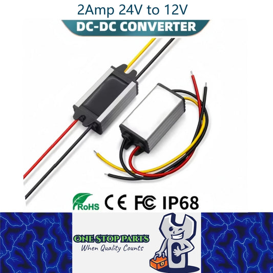 2Amp 24v to 12v Reducer Step Down 24v - 12v Converter Ideal for 12v Requirements