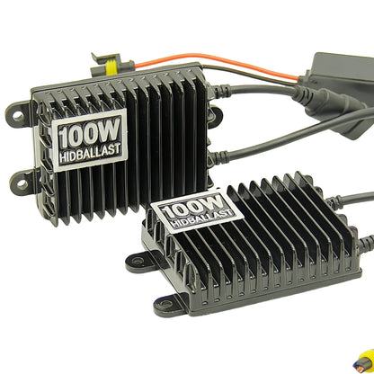 H7 100w 6000k HID Kit 2 x 100w HID Ballasts and 2 x 100w H7 6000k HID Globes