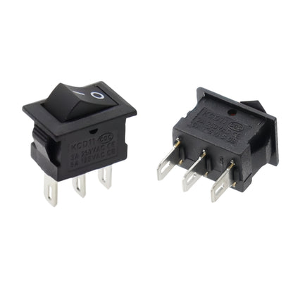 10 x Black Rocker Switches 10x15mm ON/OFF 3 Pin SPST Panel Mini Rocker Switches