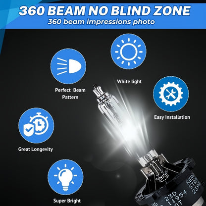 2 x D2R HID XENON globes 10000k Super Bright Quality D2R HID Bulbs (2pcs)