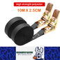 2pcs 10M x 2.5CM Black Heavy Duty Ratchet Straps Cargo Tie Down Ratchet Ropes