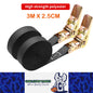 2pcs 3M x 2.5CM Black Heavy Duty Ratchet Straps Cargo Tie Down Ratchet Ropes