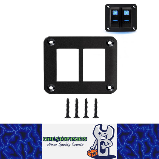 2 Gang Rocker Switch Panel Holder Alloy Frame suits 37 x 21mm Carling ARB Switch