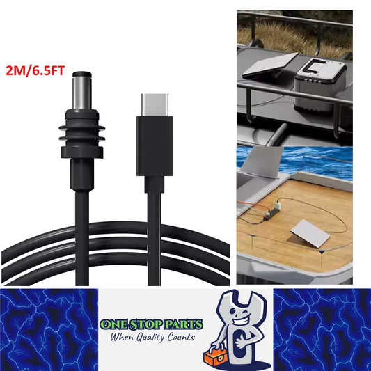 2M Starlink Cable Mini USB C to DC Power Cable Type C to DC Cable 65W+ PD Source