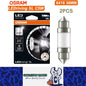 2 x OSRAM C5W LED Festoon 36mm 12V 6000K White LEDriving SL Osram 36mm Festoon