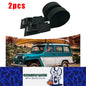 2pcs 250kg Roof Rack Straps Kayak Luggage Tie Down Cam Buckle Polyester