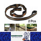 2pcs 2M Orange Hammock Straps Heavy Duty Tree Hanging Straps for Outdoor Camping