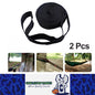 2pcs 2M Black Hammock Straps Heavy Duty Tree Hanging Straps for Outdoor Camping