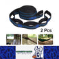 2pcs 2M Blue Hammock Straps Heavy Duty Tree Hanging Straps for Outdoor Camping