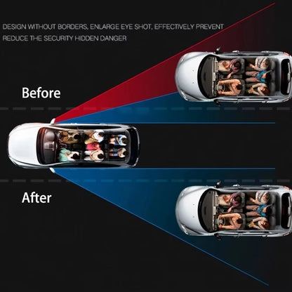 2 x 360° Adjustable Blind Spot Mirror Car Auxiliary Rearview Mirror Frameless