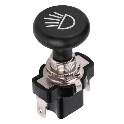 2 x Golf Cart Push Pull Light Switch 12 Volt Universal Headlight Switch Button