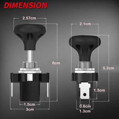 2 x Golf Cart Push Pull Light Switch 12 Volt Universal Headlight Switch Button