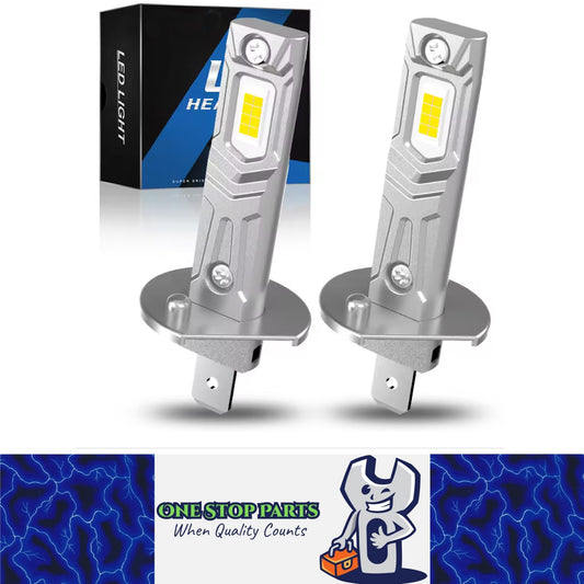 2pcs H1 LED Headlight Globes 12V 45W 6000K 10000Lm GC LEDFog Light Bulbs