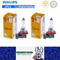 2 x PHILIPS H11 12V 55W Super Bright Halogen Globes 3200k Original Headlights