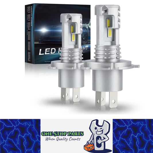 2pcs H4 LED Canbus Headlight Globes CSP 12-24V 25W 6000K High/Low Beam LED Bulbs