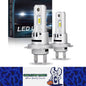 2pcs H7 LED Headlight Globes 12V 40W 6000K 10000Lm LED Bulbs with Fan